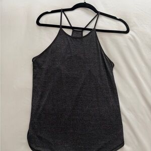 lululemon athletica Charcoal Gray Strappy Halter Tank